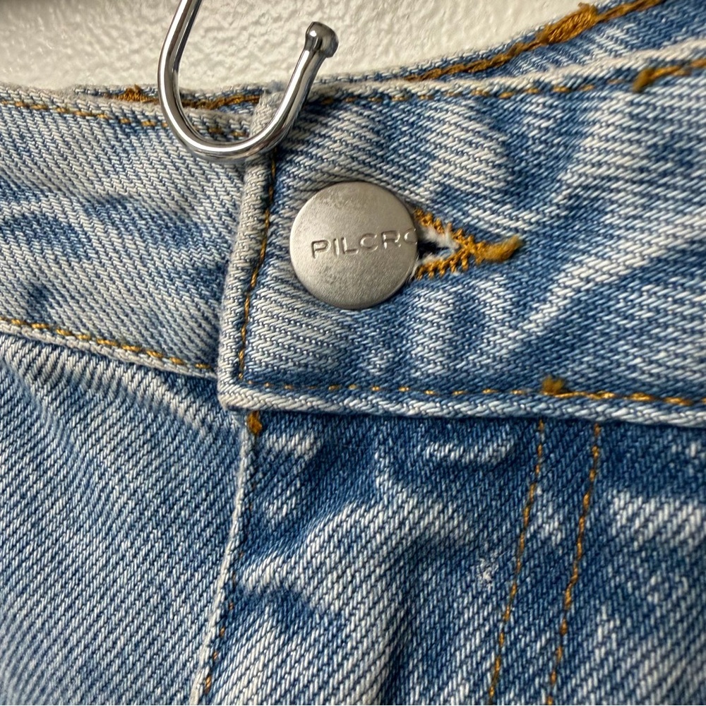 Pilcro EUC Madi Front Slit Denim Maxi‎ Skirt Size 14 - Picture 6 of 8